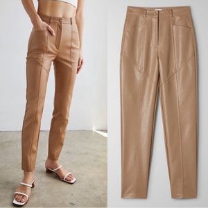 Aritzia Wilfred Rebel Faux Leather Pants